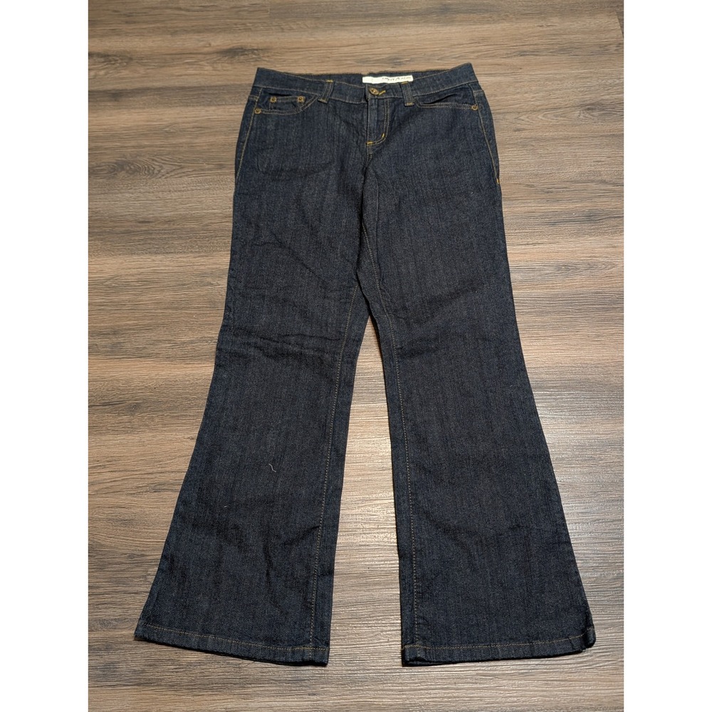 DKNY Soho Jeans Womens 10L Petite Dark Wash Indigo Bootcut Denim Pants